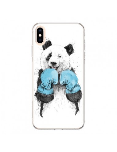 Coque iPhone XS Max Winner Panda Boxeur - Balazs Solti