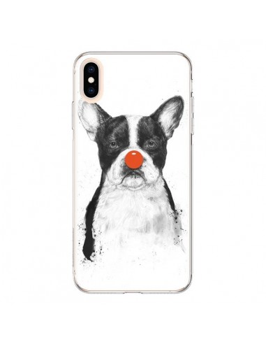 Coque iPhone XS Max Clown Bulldog Chien Dog - Balazs Solti