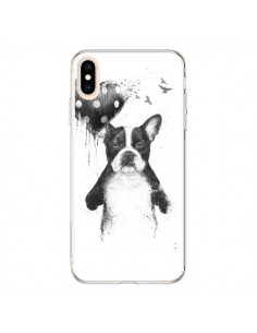 Coque iPhone XS Max Lover Bulldog Chien Dog My Heart Goes...
