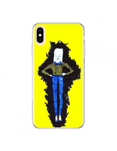 Coque iPhone XS Max Julie Femme Fashion Mode Jaune - Cécile