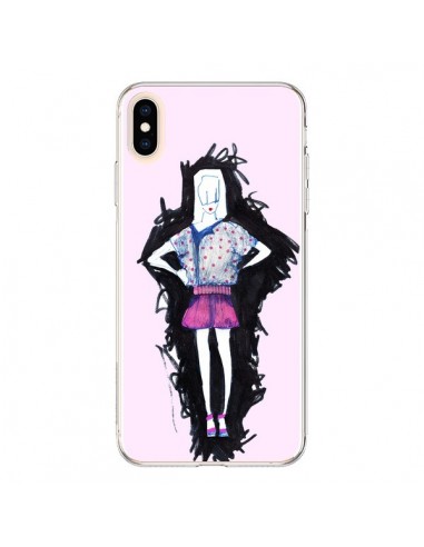 Coque iPhone XS Max Valentine Femme Fashion Mode Rose Clair - Cécile