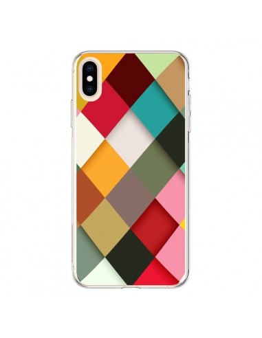 Coque iPhone XS Max Colorful Mosaique - Danny Ivan