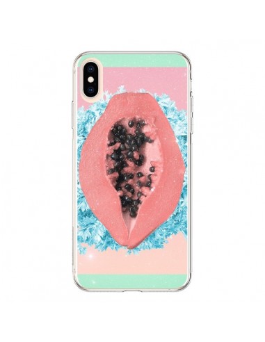 Coque iPhone XS Max Papaya Rocks Fruit - Danny Ivan