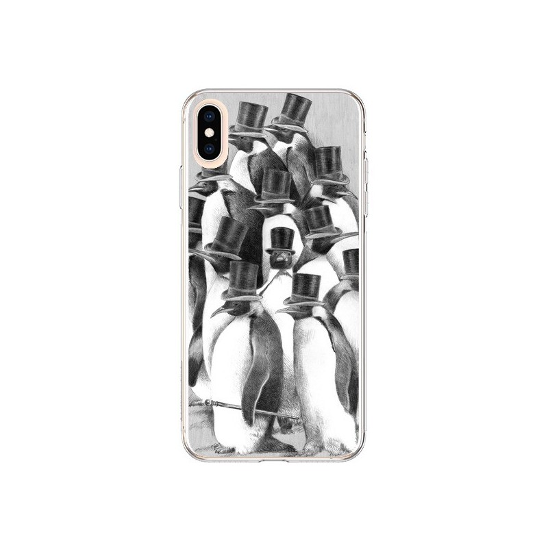 Coque iPhone XS Max Pingouins Gentlemen - Eric Fan