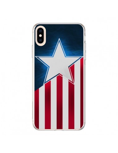 Coque iPhone XS Max Captain America - Eleaxart