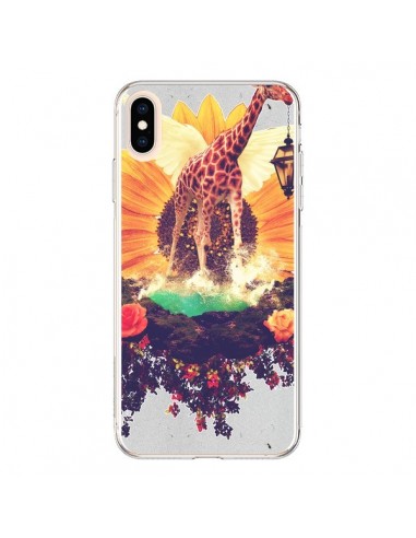 Coque iPhone XS Max Girafflower Girafe - Eleaxart