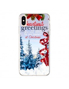 Coque iPhone XS Max Voeux Joyeux Noël - Eleaxart