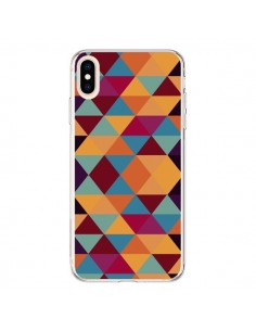 Coque iPhone XS Max Azteque Triangle Orange - Eleaxart