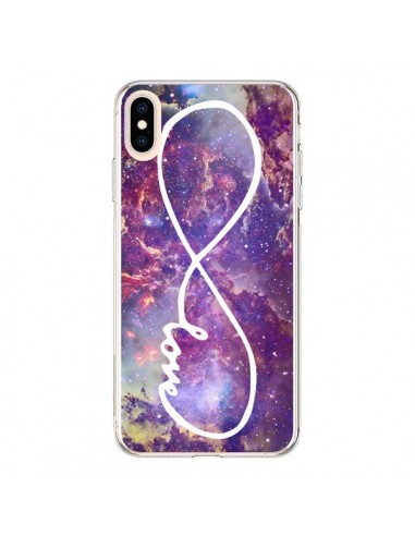 Coque iPhone XS Max Love Forever Infini Galaxy - Eleaxart