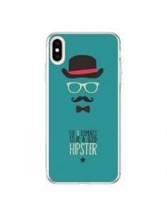 Coque iPhone XS Max Chapeau, Lunettes, Moustache, Noeud...
