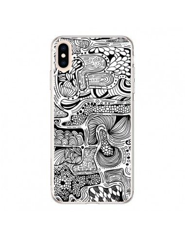 Coque iPhone XS Max Reflejo Reflet Noir et Blanc - Eleaxart