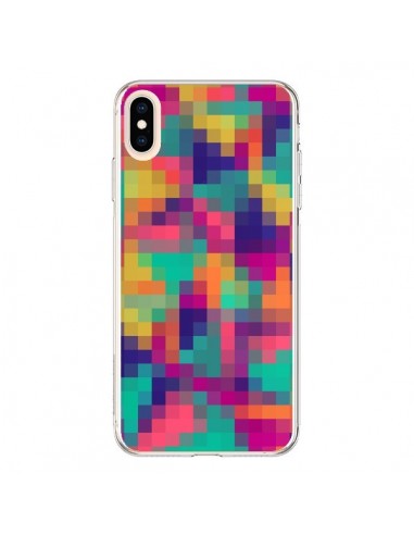 Coque iPhone XS Max Exotic Mosaic Pixels Azteque - Eleaxart