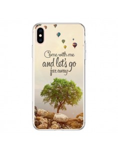 Coque iPhone XS Max Let's Go Far Away Ballons - Eleaxart