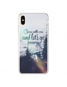 Coque iPhone XS Max Let's Go Far Away Snow Neige - Eleaxart