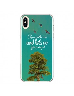 Coque iPhone XS Max Let's Go Far Away Tree Arbre - Eleaxart