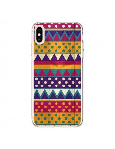 Coque iPhone XS Max Mexican Triangle Aztec Azteque -...