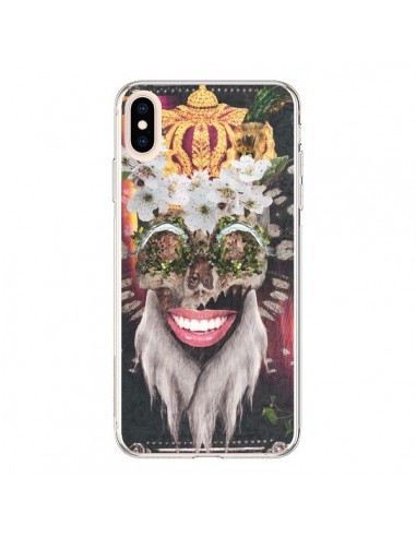 Coque iPhone XS Max My Best Costume Roi King Monkey Singe Couronne - Eleaxart