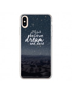 Coque iPhone XS Max Think believe dream and dare Pensée...