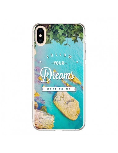 Coque iPhone XS Max Follow your dreams Suis tes rêves Islands - Eleaxart