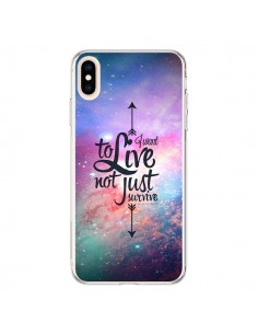 Coque iPhone XS Max I want to live Je veux vivre - Eleaxart