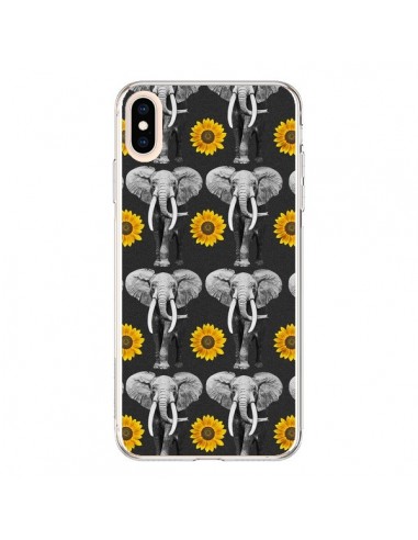 Coque iPhone XS Max Elephant Tournesol - Eleaxart