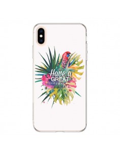 Coque iPhone XS Max Have a great summer Ete Perroquet...