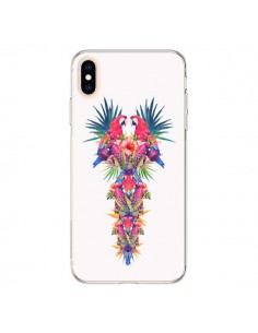 Coque iPhone XS Max Parrot Kingdom Royaume Perroquet -...