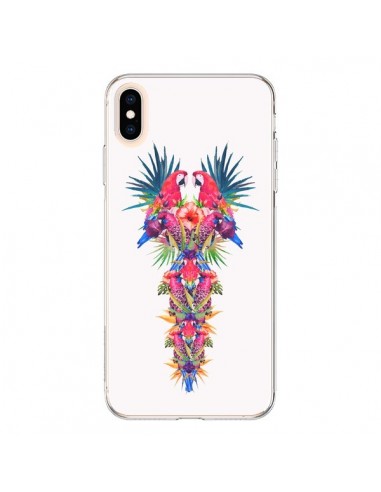 Coque iPhone XS Max Parrot Kingdom Royaume Perroquet - Eleaxart