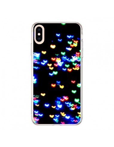 Coque iPhone XS Max Heart Coeurs Muticolores - Léa Clément