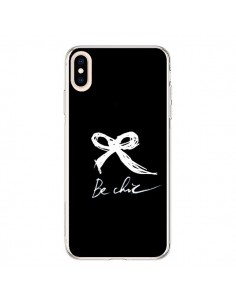 Coque iPhone XS Max Be Chic Noeud Papillon Blanc - Léa...