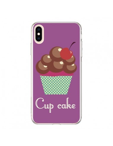 Coque iPhone XS Max Cupcake Cerise Chocolat - Léa Clément