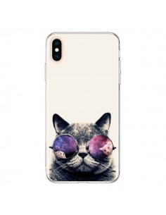 Coque iPhone XS Max Chat à lunettes - Gusto NYC
