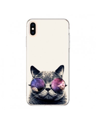 Coque iPhone XS Max Chat à lunettes - Gusto NYC
