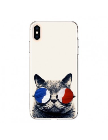 Coque iPhone XS Max Chat à lunettes françaises - Gusto NYC