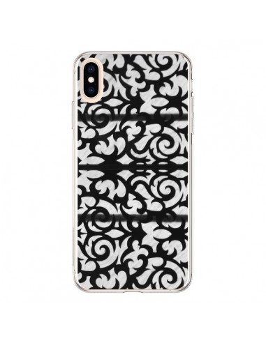 Coque iPhone XS Max Abstrait Noir et Blanc - Irene Sneddon