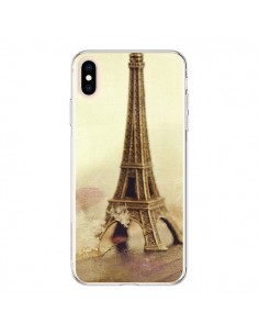 Coque iPhone XS Max Tour Eiffel Vintage - Irene Sneddon