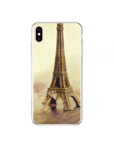 Coque iPhone XS Max Tour Eiffel Vintage - Irene Sneddon