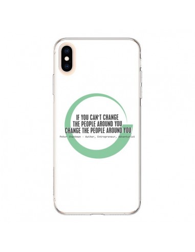 Coque iPhone XS Max Peter Shankman, Changing People - Shop Gasoline