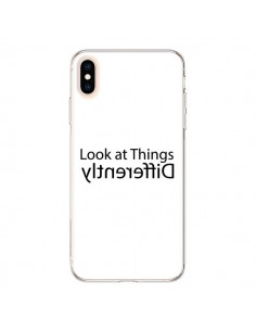 Coque iPhone XS Max Look at Different Things Black - Shop...