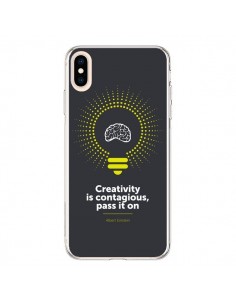 Coque iPhone XS Max Creativity is contagious, Einstein -...