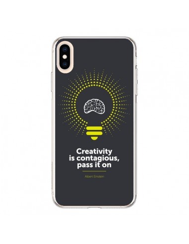 Coque iPhone XS Max Creativity is contagious, Einstein - Shop Gasoline