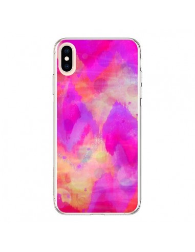 Coque iPhone XS Max Coeur Tribal Rose - Ebi Emporium