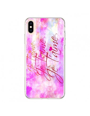 Coque iPhone XS Max Je t'aime I Love You - Ebi Emporium