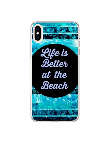 Coque iPhone XS Max Life is Better at The Beach - Ebi Emporium