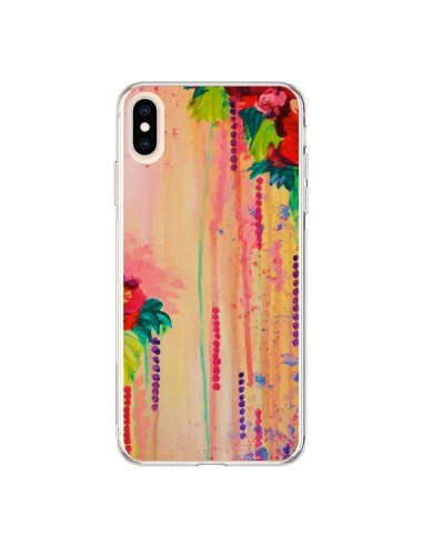 Coque iPhone XS Max Strawberry Confetti Flowers - Ebi Emporium