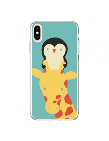 Coque iPhone XS Max Girafe Pingouin Meilleure Vue Better View - Jay Fleck