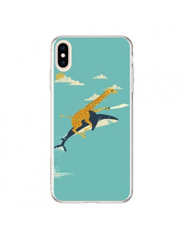 Coque iPhone XS Max Girafe Epee Requin Volant - Jay Fleck