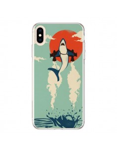 Coque iPhone XS Max Requin Avion Volant - Jay Fleck