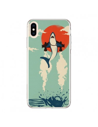 Coque iPhone XS Max Requin Avion Volant - Jay Fleck