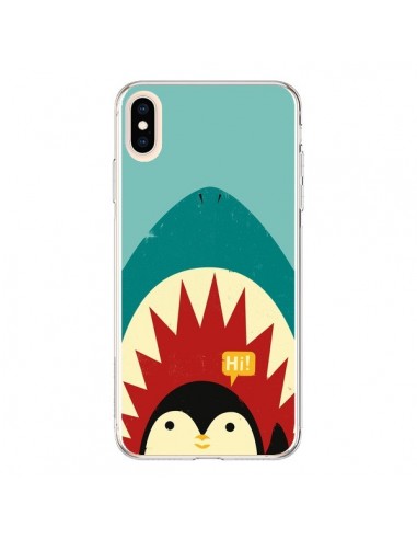 Coque iPhone XS Max Pingouin Requin - Jay Fleck